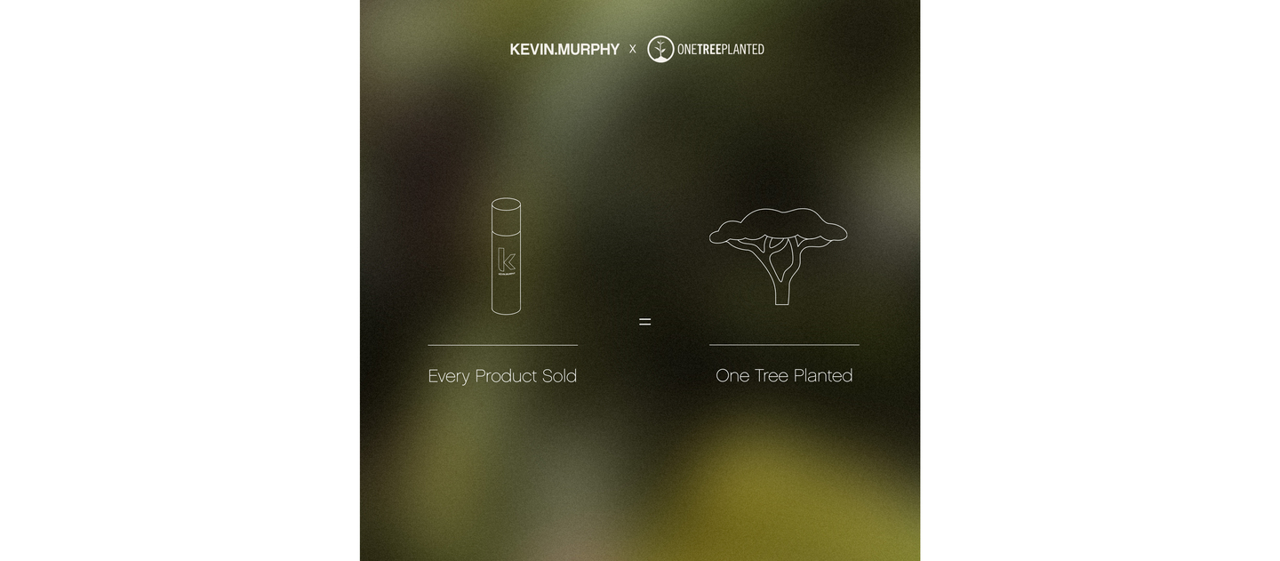 Earth Day initiative visual, each product purchase equates to one tree planted in partnership with One Tree Planted
